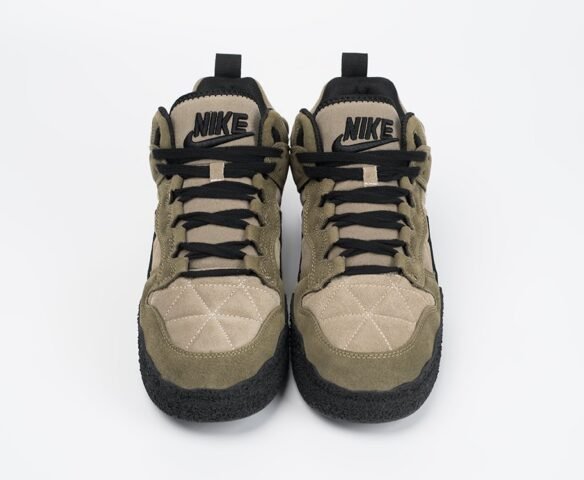 Зимние CPFM х Nike Dunk Mid beige. Вид 4